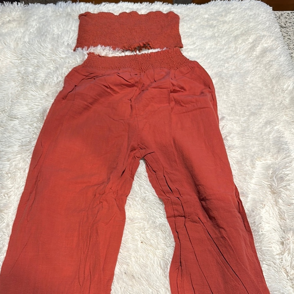 Rust Orange Two-Piece Set